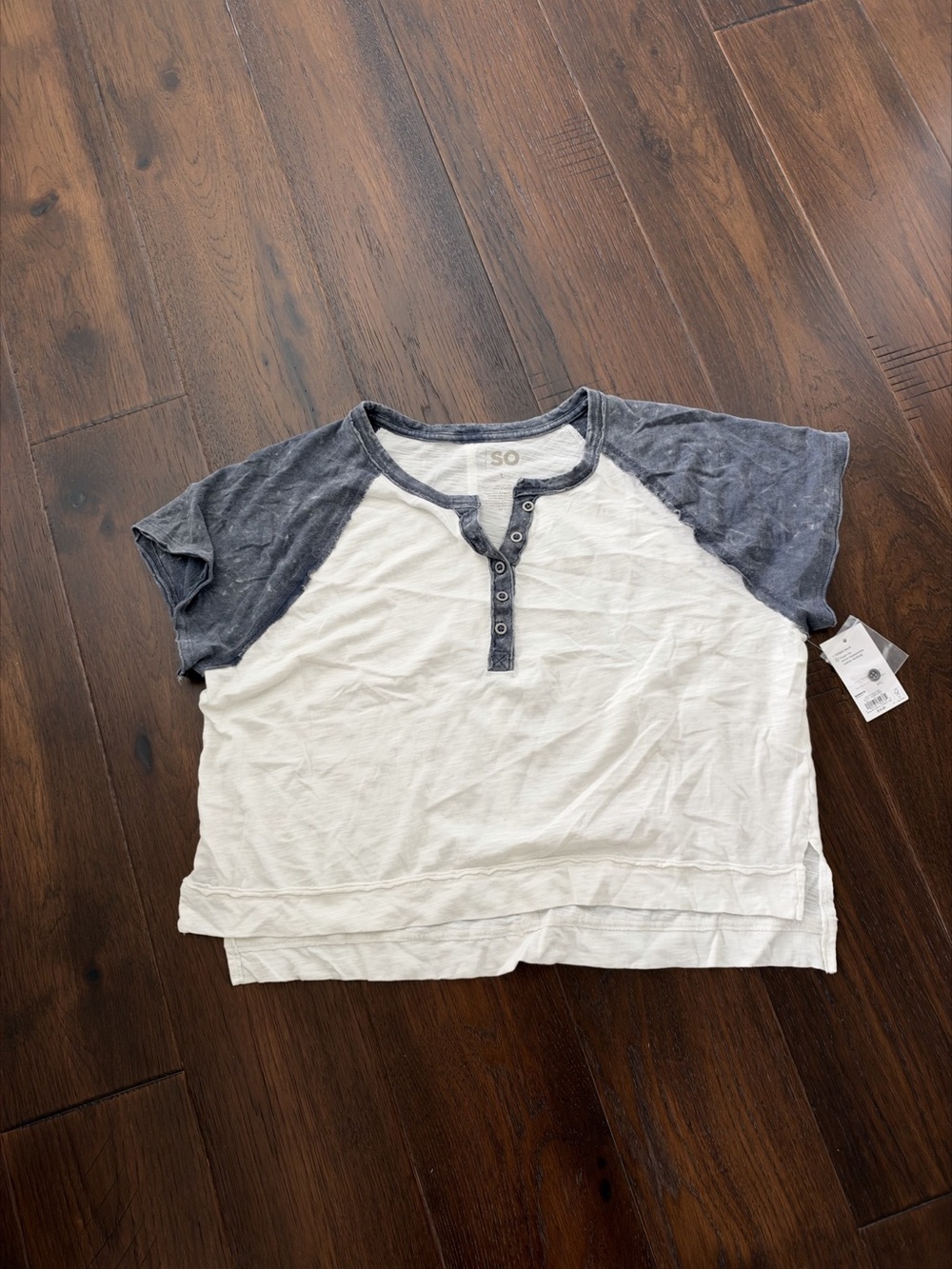 SO Color Block Short Sleeve Top